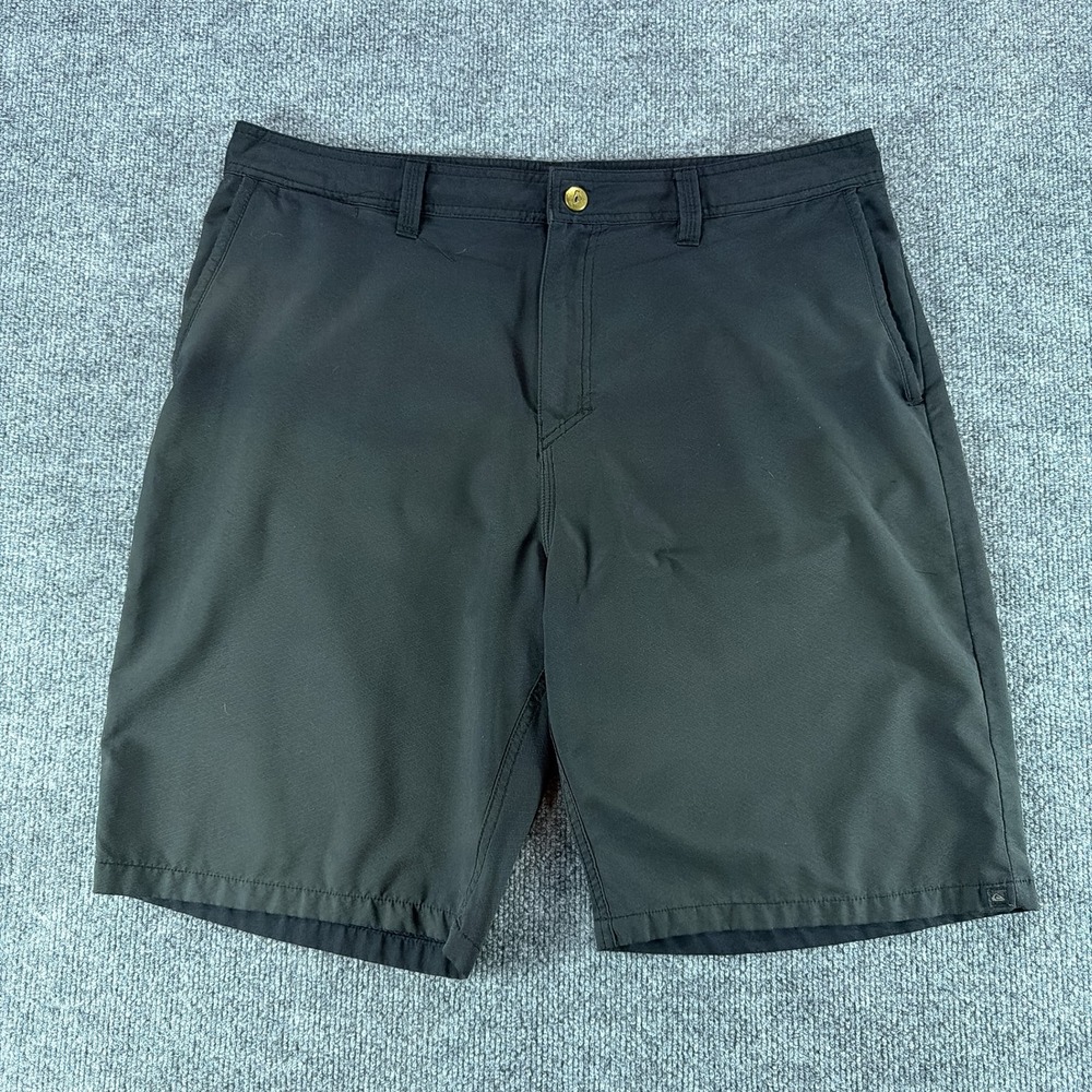 Quiksilver Amphibians Mens Black Hybrid Board Shorts Walk Shorts Size 36